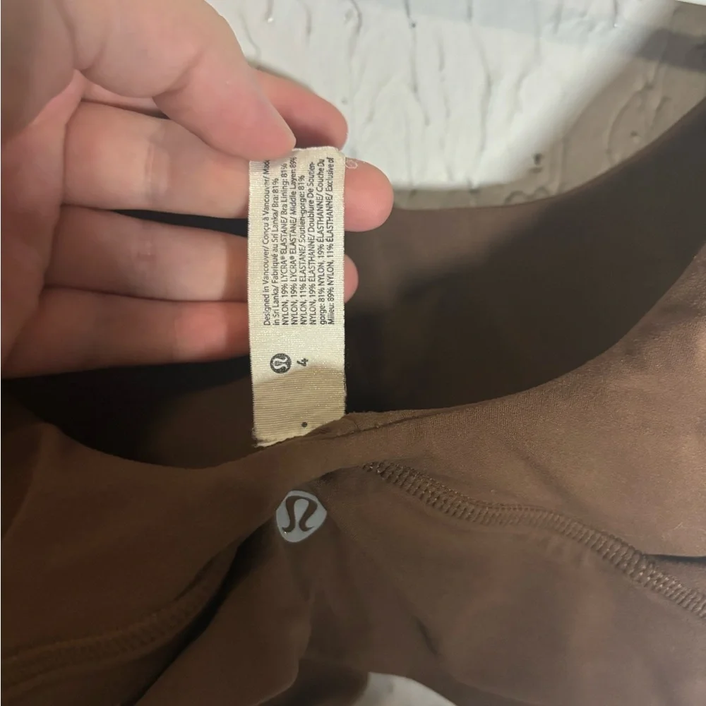 lululemon athletica Brown Sports Bra